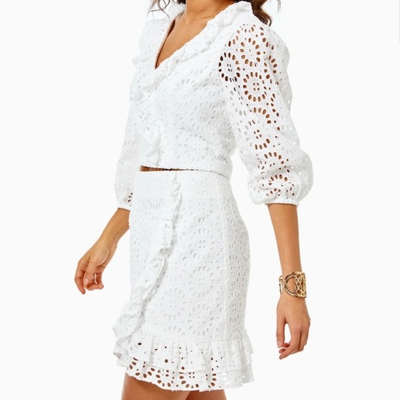 Lilly Pulitzer White Lace Roca Set - Picture 3 of 7